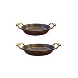Oms 3248 Gold Döküm İkili Kapaksız Granit Sahan Seti 18-20cm Altın