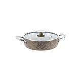 OMS 3316 2 Parça Indüksiyonlu Bio Granit 24x7,5 Cm 2,5 Litre Karnıyarık Tencere
