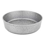 OMS 3411 Granit Yuvarlak Fırın Tepsisi 30x8,5 Cm Gri