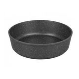 OMS 3411 Granit Yuvarlak Fırın Tepsisi 30X8,5 Cm Sütlü Kahve