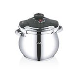 Oms 5109 - 2 Parça - İndüksiyonlu, 22 Cm - 5,0 Litre Matik Ve Düdüklü Tencere, Gümüş Gövde, Siyah Detay Çok Renkli