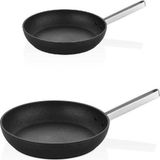 Oms Biogranit Tava Seti 26Cm - 28 Cm | 10 Yıl Garantili | İndüksiyon Tabanlı