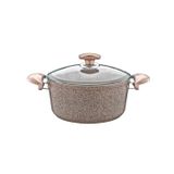 Oms Collection 22X11,5 cm Granit Kahverengi Derin Tencere