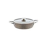Oms Collection 3316 2 Parça Indüksiyonlu Bio Granit 24x7,5 Cm 2,5 Litre Karnıyarık Tencere Çok Renkli