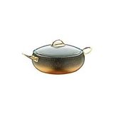 Oms Collection 3341 2 Parça Bio Granit 24x7 Cm Tencere Gold Çok Renkli