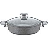 Oms Collection 34 cm Granit Karnıyarık Tenceresi Gri - Çok Renkli
