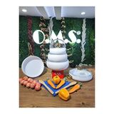 Oms Collection Kure - 3024 - 9 Parça - Bio Granit - Pfoa Ve Ptfe Free - Tencere, Tava, Çeyiz Seti Çok Renkli