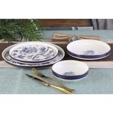 Oms Collection Lolite 24 Parça Çiçekli Modern Çağdaş Tasarımlı Porselen Yemek Takımı