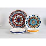 Oms Collection Tanzanite 24 Parça Etnik Modern Çağdaş Tasarımlı Porselen Yemek Takımı