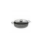 Oms Gastro Mega 34 Cm Granit Karnıyarık Tencere 3312-gray Gri