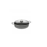 Oms Gastro Mega 34 Cm Granit Karnıyarık Tencere 3312-Gray
