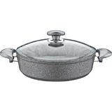 Oms Granit 34X9 cm Karnıyarık Tencere 3310 Gri - 34 x 9 cm