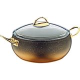 Oms Granit Gold 28 cm Küre Karnıyarık Pilav Tenceresi