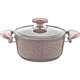 Oms Granit Kahverengi 20 cm Derin Tencere