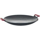 Oms Granit Saç Kavurma Tava 40 cm Gri Renk - Çok Renkli
