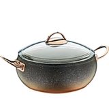 Oms Küre Granit Bakır 28 cm Karnıyarık Pilav Tenceresi