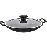 Oms Om 3228.30 Granit Sac Kavurma Tavası 30 cm - Belirtilmemiş - Siyah