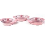 Oms Pembe 3015 6 Parça Granit Sahan Set