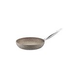 OMS - Tek Parça - Bio Granit, Indüksiyonlu, 30x6 Cm - 3,15 Litre, K.beji Gövde, Platin Detay Tava 3207