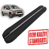 Omsa Berlingo Kısa Şase 2019 2024 Araca Özel Nevada Siyah Yan Basamak