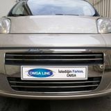 Omsa Citroen Nemo 2007 ve Sonrası 4 Parça Krom Ön Tampon Çıtası