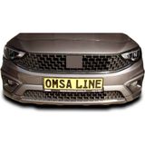 Omsa Fiat Egea Cross 2020 ve Sonrası Krom Ön Tampon Alt Çıta