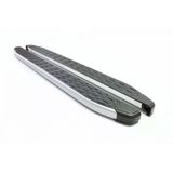 Omsa Line Vw T5 Multivan 2003-2014 Kısa Şasi Blackline Mat Alüminyum Alınlı Yan Basamak