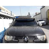 Omsa Mitsubishi L200 Ledli Mat Siyah 2005-2011 Arası Ön Siperlik