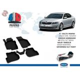 Omsa Skoda Octavia 2 A5 4D Siyah 2008 ve Sonrası Havuzlu Paspas