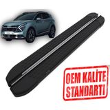Omsa Sportage 2021 2025 Araca Özel Nevada Siyah Yan Basamak