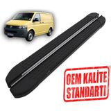 Omsa T5 ''KISA ŞASE'' Transporter 2003 2015 Yılları Arası Araca Özel Nevada Siyah Yan Basamak