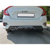 Omsaline Honda Civic FC5 Arka Difüzör Çift Renk 2016-2021 Arası