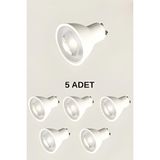 Ömür Avize 8W Çanak LED Ampul -Beyaz Spot Ampülü (5li Gönderilmektedir) - 1