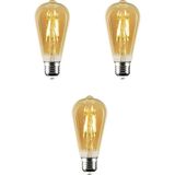 Ömür Avize 8W E27 Amber Renk Rustik LED Ampul CT-4290 (3lü Gönderilmektedir) - 1 - Beyaz