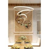 Ömür Avize Alex Modern Tasarım Grı Kasa 3 Lü Ledli Avize - 1 - Beyaz