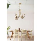 Ömür Avize Alya Gold Kasa Kristal Camlı Avize