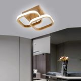 Ömür Avize Holled Gold Kasa Hol Koridor Giriş Için Modern Ledli Avize - Eskitme