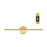 Ömür Avize Modern Kablosuz Tak Çalıştır Ledli Pilli Aplik Banyo Tablo Ayna Aydınlatma Eskitme Gold Pil Dahildir Beyaz