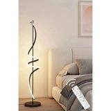 Ömür Avize Peri Özel Tasarım Modern 3renk Ledli Kumandalı Dimmer Uyumlu Lambader - 1BW-Beyaz