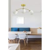 Ömür Avize Veronika Modern Globe Kapalı Camlı 3lü Avize - 1 - Beyaz