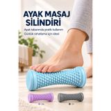 Omuta Ayak Tabanı Masaj Aleti 1 Adet Dikenli Silindir Derin Doku ve Topuk Egzersiz Rulosu Aparatı