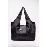 Omuz Çantası 50X60 Cm Katlanabilir Paraşüt Kumaş Siyah Büyük Boy Tote