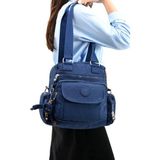 Omuz Çantası Çapraz Uzun Askılı Çok Cepli 30*25 cm Yağmur Geçirmez Içi Astarlı Klinkır Kumaş - 30 x 25 cm - Lacivert