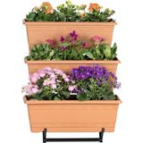Omuzdaş Ev Dekorasyonu Ferforje Metal Çiçeklik - 60 CM - Siyah