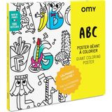 OMY Dev Boyama Posteri ABC Anonim Yazarlı 3 - 5 Yaş İçin Eğlenceli Tasarım