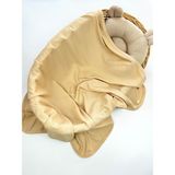 Omy Fitilli Bebek%çocuk Battaniyesi Pamuklu Unisex Battaniye - Bej - 85 x 90 cm