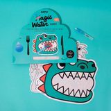 OMY Magic Water Placemat / Sihirli Amerikan Servis DINOS(2ADET) - 30 x 35 cm - Yeşil