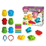 Omz 03550 Dede, 3D Hayvanlar Hamur Set 200 Gr / +3 Yaş Kız Erkek Çocuk Oyuncak Eğitici Oyuncaklar