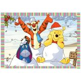Omz 100 Parça Winnie The Pooh Puzzle Kız Erkek Çocuk Oyuncak Eğitici Oyuncaklar