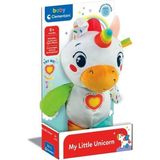 OMZ 17846 Baby Clementoni - Tek Boynuzlu At Peluş Oyuncak Kız Erkek Çocuk Oyuncak Eğitici Oyuncaklar - Çok Renkli